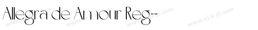 Allegra de Amour Reg字体转换